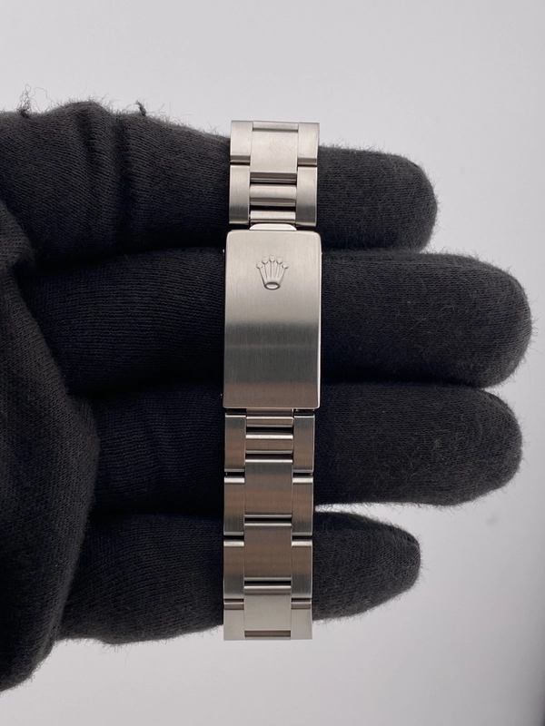 Rolex Oyster Perpetual Black Stick Dial on Oyster Ref. 77080 Papers 1999 view 4