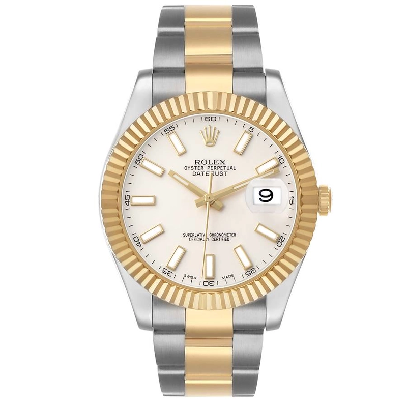 Rolex Datejust II Ivory Index Dial on Oyster Bracelet Ref. 116333 2013
