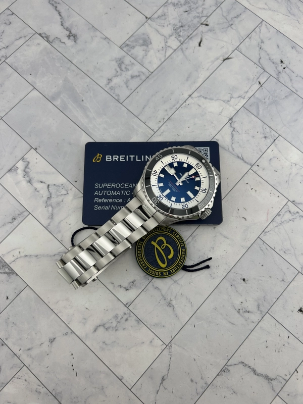 Breitling Superocean Automatic Blue Dial on Bracelet Ref. A17376211C1A1 Card 2026 view 7