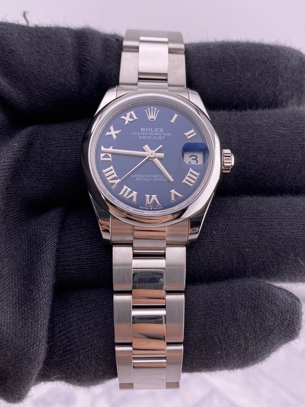 Rolex Datejust 31 Blue Roman Dial on Oyster Ref. 278240 Card 2023 view 3
