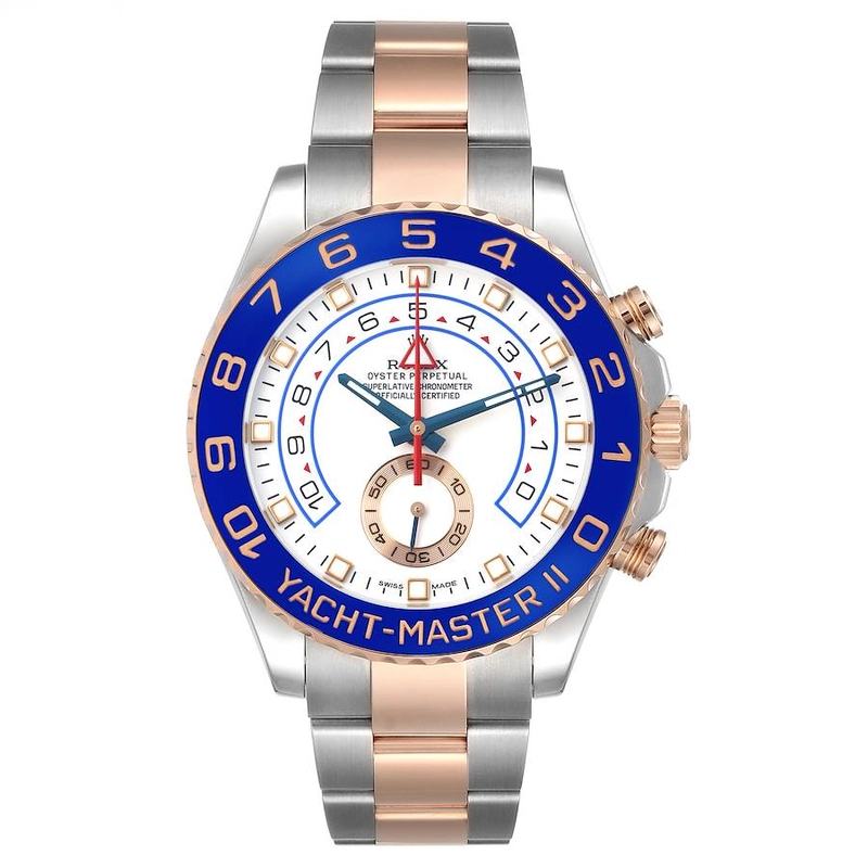 Rolex Yacht-Master II White Dial on Oyster Ref. 116681 Card 2015