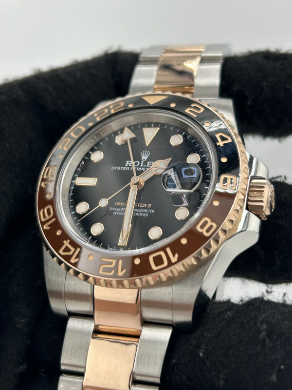 Rolex GMT-Master II "Root Beer" Black Dial on Oyster Bracelet Ref. 126711CHNR Card 2022 view 3