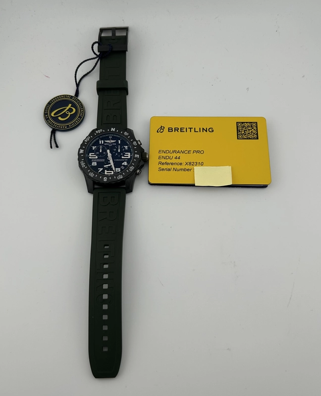 Breitling Endurance Pro Black Dial on Green Rubber Strap Ref. X82310D31B1S1 Complete 2026 view 7