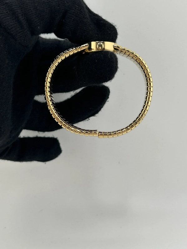 Bvlgari Mini Tubogas Black Dial on Yellow Gold Bracelet Ref. BB192T Papers 1996 view 6