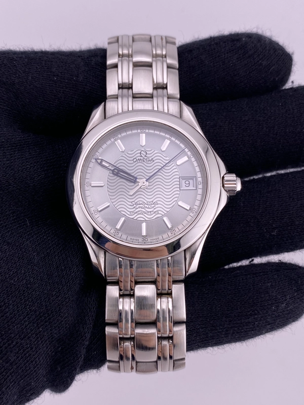 Omega Seamaster Silver Dial on Stainless Steel Bracelet Ref. 2501.31 Card 1996 view 2