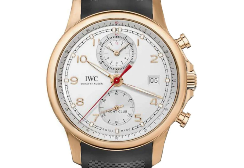 Iwc Portugieser Yacht Club White Arabic Numerals Dial on Rubber Strap Ref. IW390501 Card 2014
