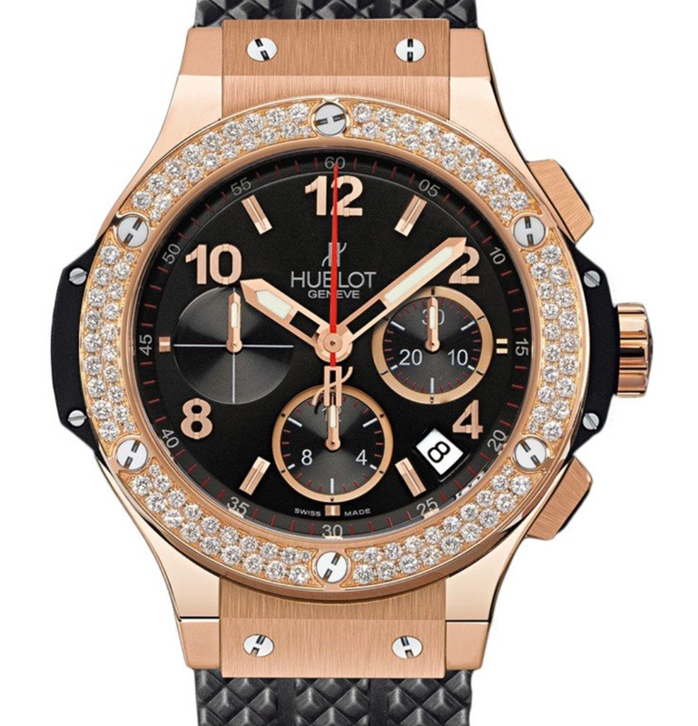 Hublot Big Bang Red Gold Black Dial on Rubber Strap Ref. 301.PX.130.RX.114