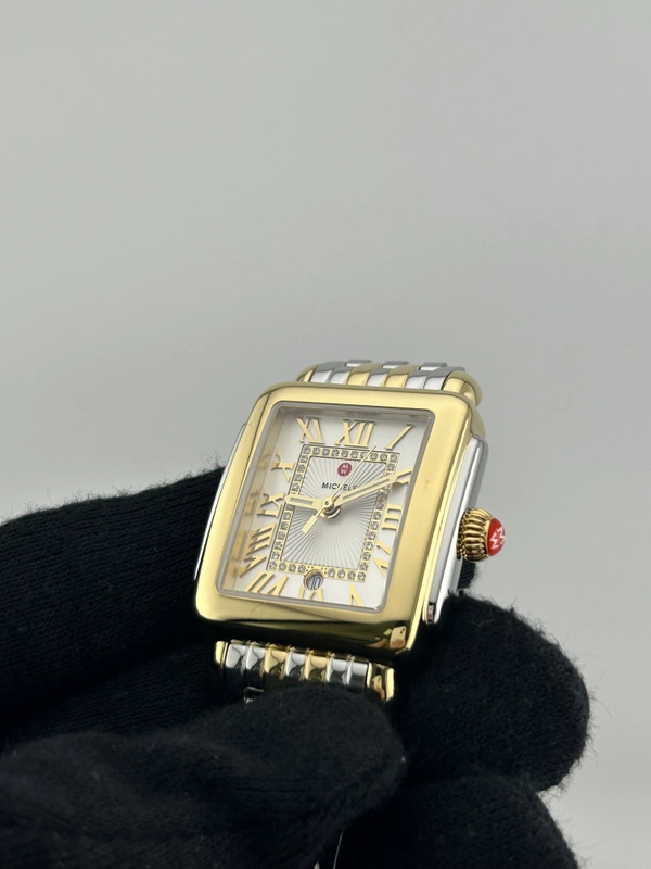 Michele Deco Madison Silver Set With Diamonds Dial Ref. MWW06G000013 Card Open Date view 3