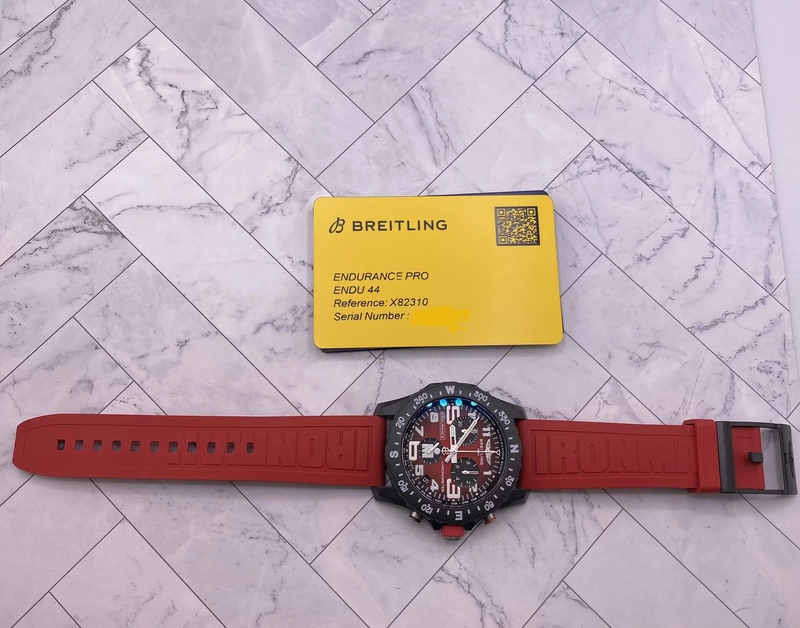 Breitling Endurance Pro Red Dial on Rubber Strap Ref. X823109A1K1S1 Card 2026 view 6