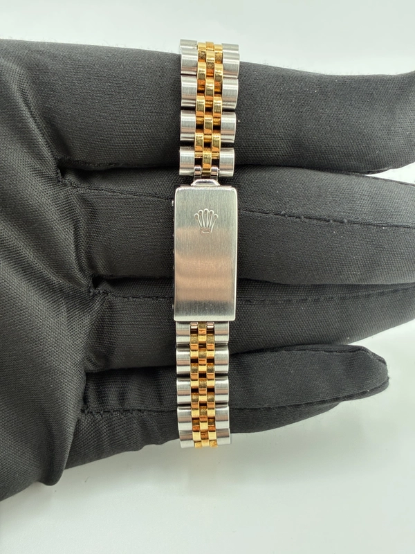 Rolex Datejust Lady Champagne Stick Dial on Jubilee Ref. 69173 1991 view 4