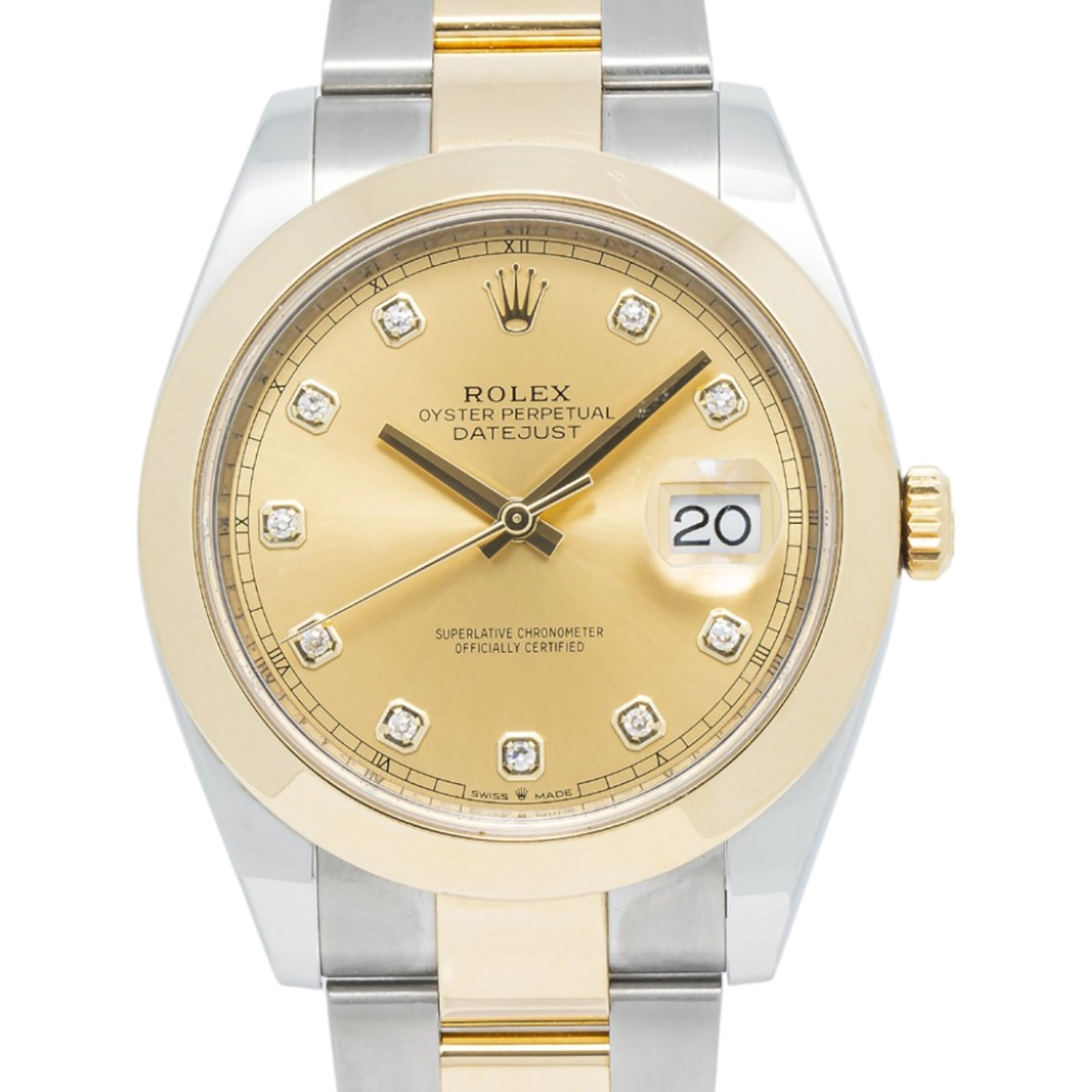 Rolex Datejust 126303 Oyster Stainless Steel Yellow Gold Index Automatic 41mm — image 3