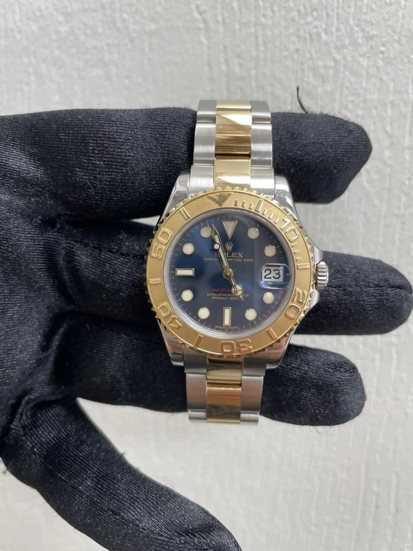 Rolex Yacht-Master Blue Dial on Oyster Ref. 168623 Card Open Date view 2