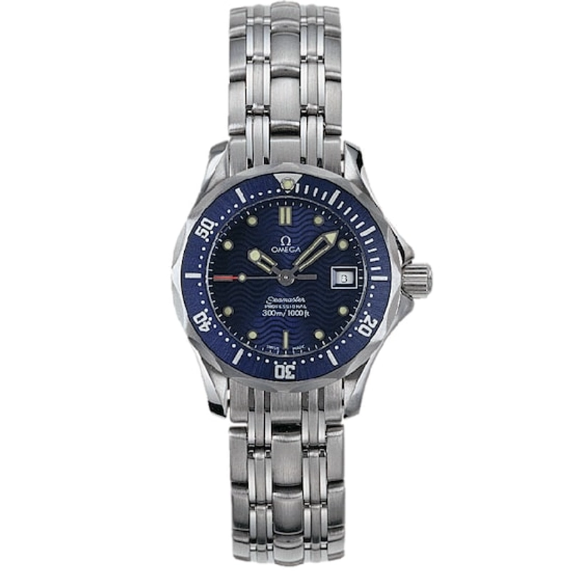 Omega Seamaster Blue Wave Motif Dial on Stainless Steel Bracelet Ref. 2583.80.00 Card 2013