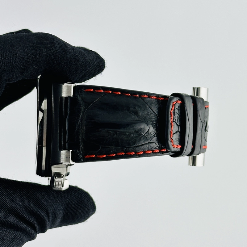 Audemars Piguet Royal Oak Offshore Shaquille O'Neal Special Limited Edition Black Dial With Mega Tapisserie Waffle Pattern Dial on Leather Strap Ref. 26133ST.OO.A101CR.01 view 5