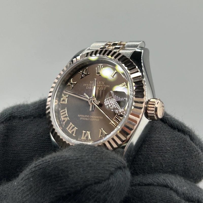 Rolex Datejust Lady Chocolate Roman Dial on Jubilee Ref. 279171 Card 2019 view 3