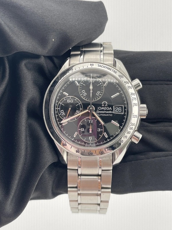 Omega Speedmaster Black Dial on Stainless Steel Bracelet Ref. 3513.50 Card 2004 view 2