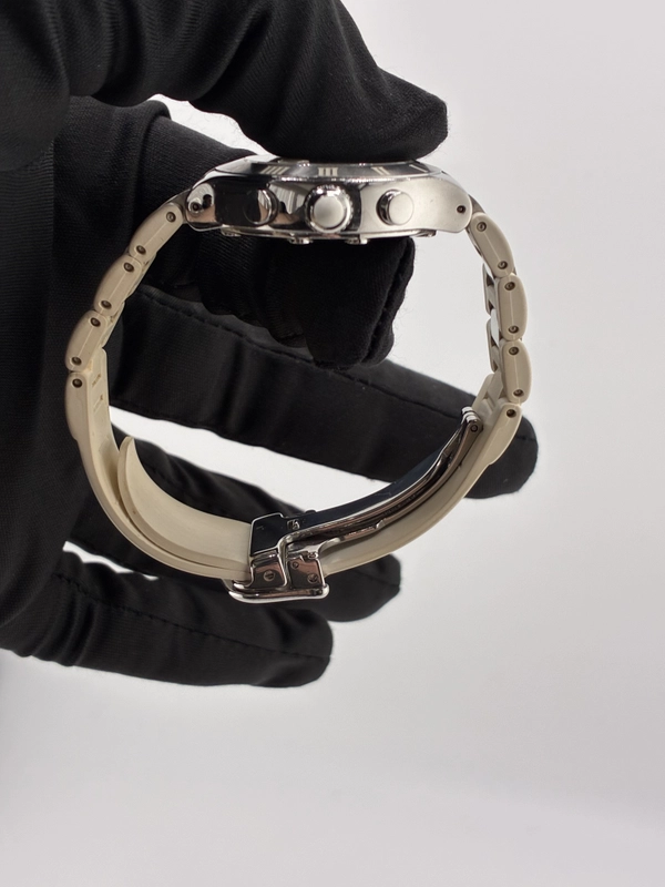 Cartier Chronoscaph 21 Silver Dial on Rubber Strap Ref. W10197U2 Papers 2007 view 6