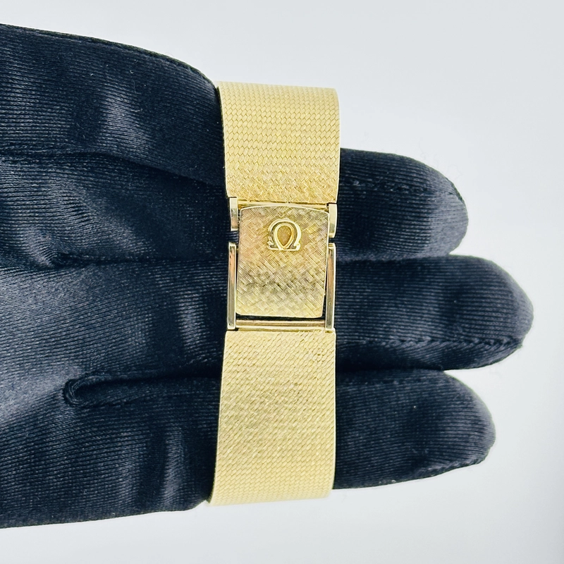Omega Vintage Cocktail Gold Linen Stick Dial on Mesh Ref. 19130063913006 view 3