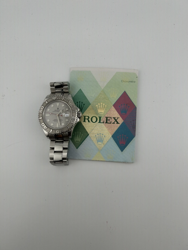 Rolex Yacht Master Platinum Dial on Oyster Ref. 16622 Papers 2004 view 7