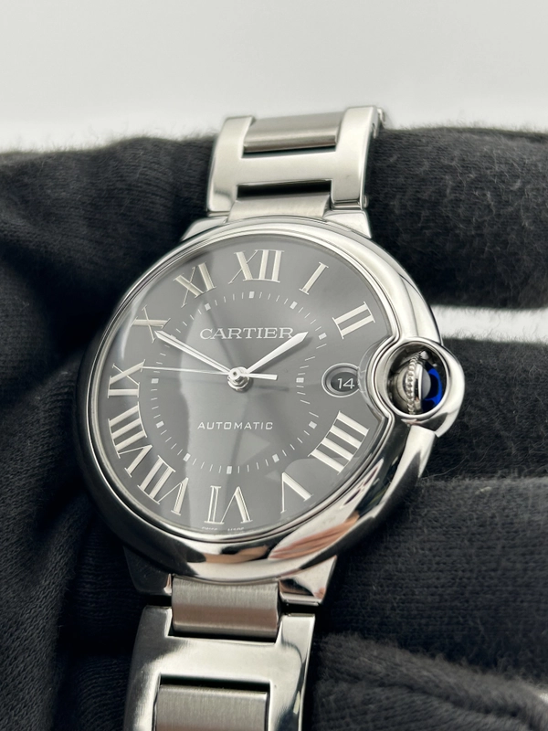Cartier Ballon Bleu de Cartier Gray Roman Numerals Dial on Stainless Steel Bracelet Ref. WSBB0060 Card 2023 view 3