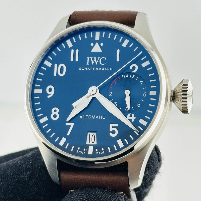 Iwc Big Pilot's Watch Edition Le Petit Prince Blue Dial on Leather Band Ref. IW501002 Complete 2025 view 2