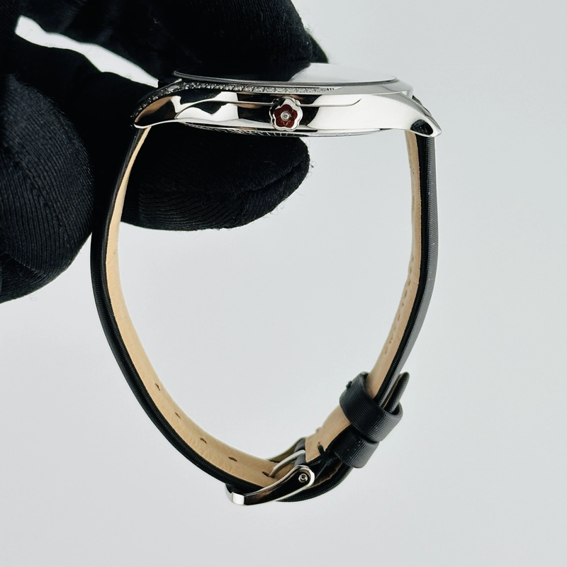 Omega De Ville Trésor Black Dial on Fabric Strap Ref. 428.17.39.60.01.001 Card Open Date view 7