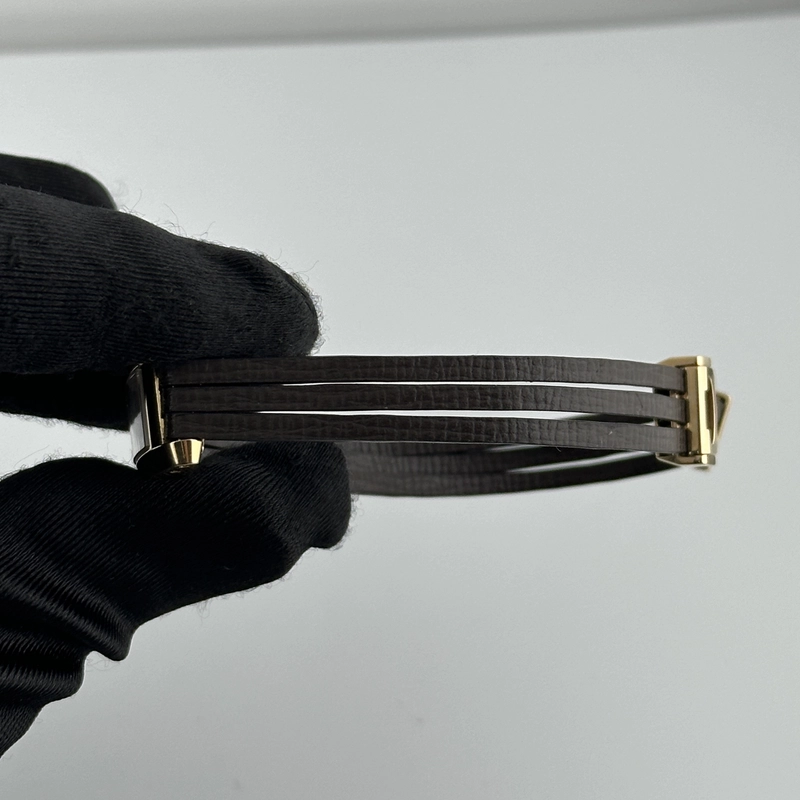 Cartier Allongee Lanieres Silver Dial on Leather Ref. 2593 view 3