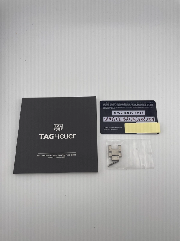 Tag Heuer Aquaracer Blue Dial on Stainless Steel Bracelet Ref. WAY101C.BA0746 Complete 2023 view 8