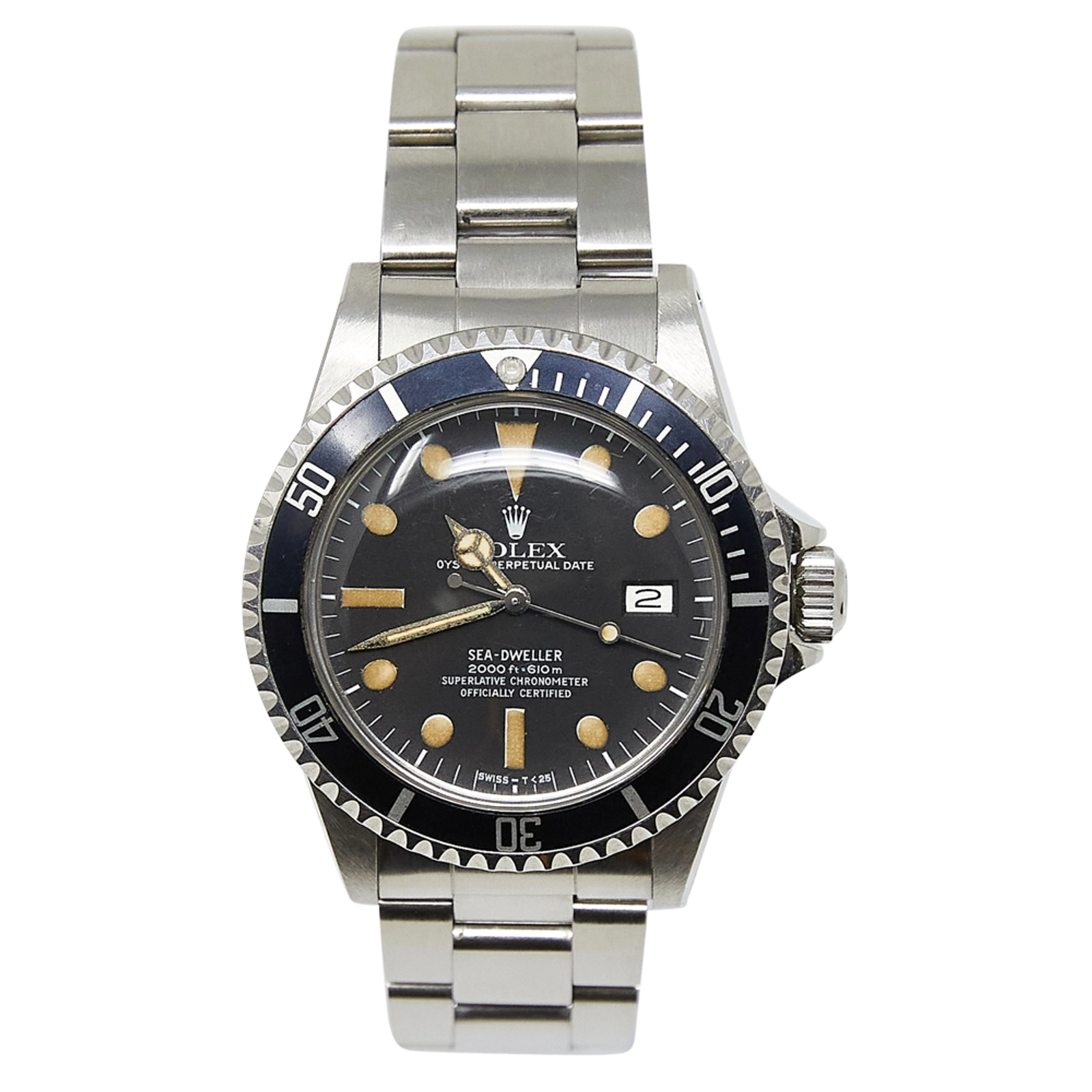 Rolex Sea-Dweller 1665 Double Red Black Dial Steel 40mm Oyster