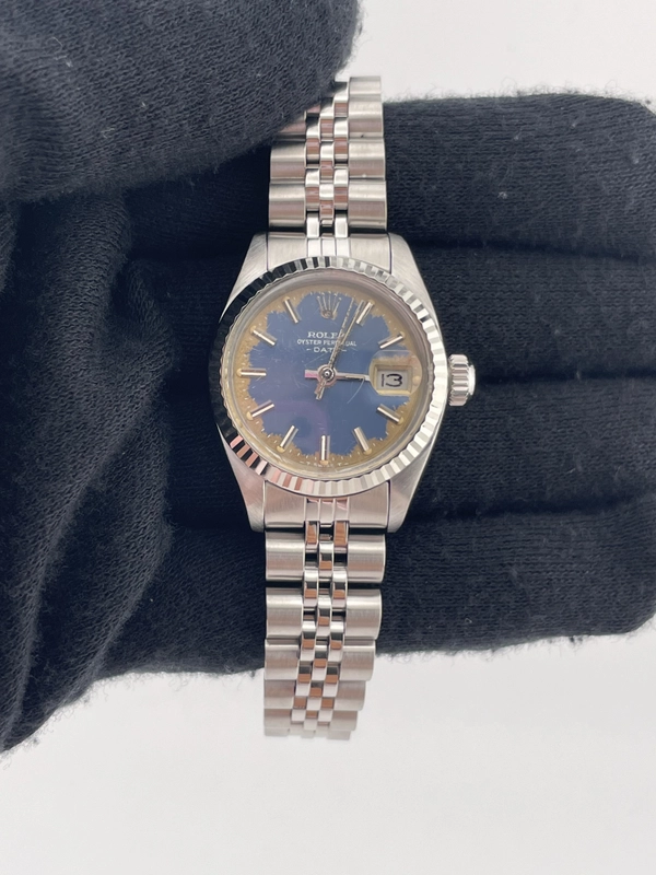 Rolex Datejust Lady Blue Dial on Jubilee D Link Bracelet Ref. 6917 1981