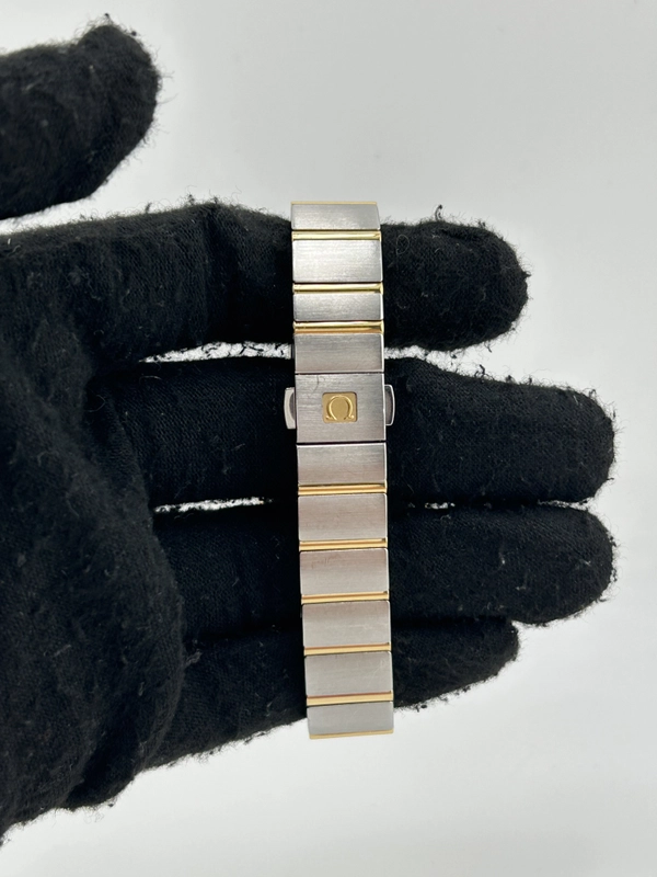 Omega Constellation Silver Diamond Dial on 2 Tone Yellow Gold / Stainless Steel Bracelet Ref. 123.25.24.60.55.004 Complete 2015 view 4