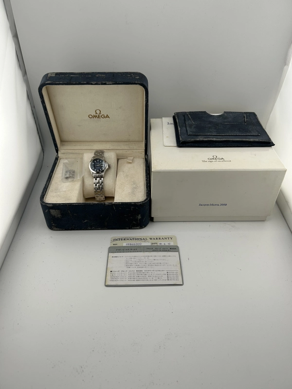 Omega Seamaster 120m Blue Dial Ref. 2586.80 Complete 2000 view 8