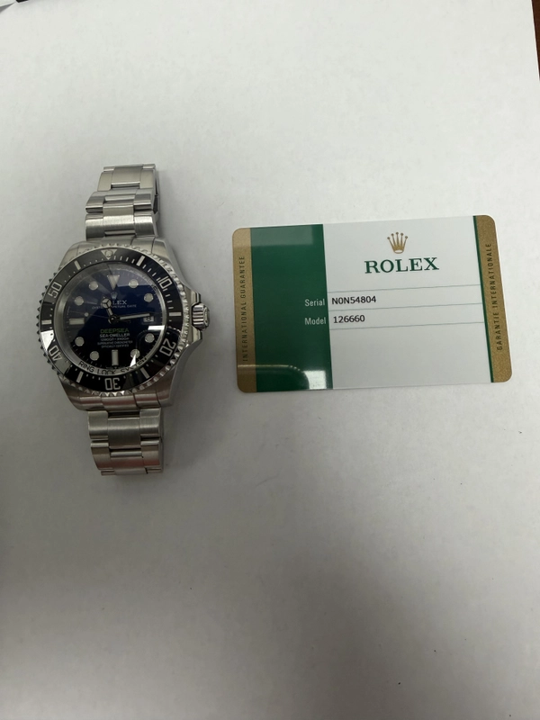 Rolex Sea-Dweller Deepsea Blue James Cameron Dial on Oyster Ref. 126660 Card 2019 view 5