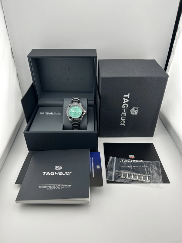 Tag Heuer Aquaracer Lady Turquoise Dial Dial on Stainless Steel Ref. WBP231K.BA0618 Complete 2023 view 7