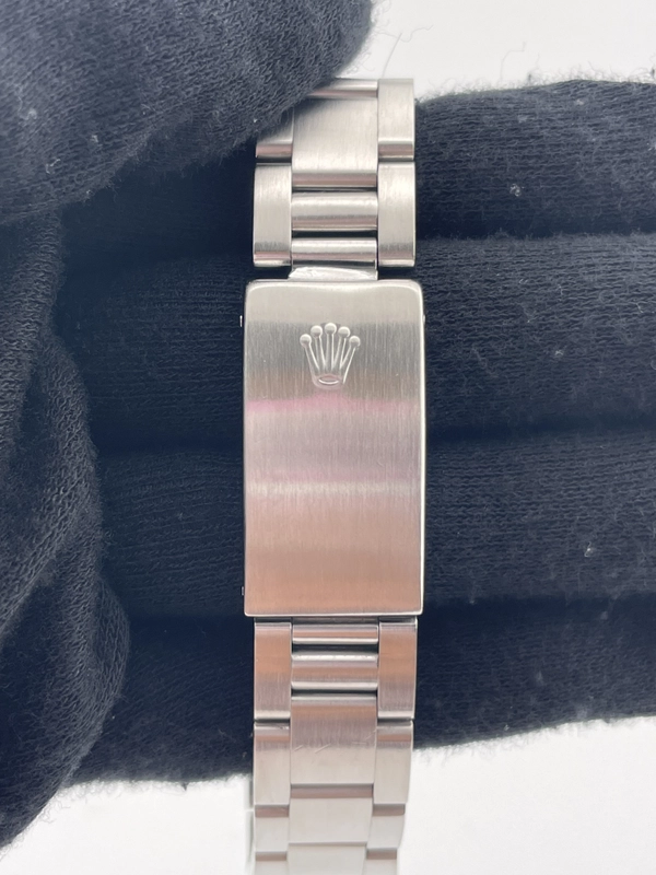Rolex Oyster Perpetual Date Silver Stick Dial on Oyster Bracelet Ref. 15210 1991 view 4
