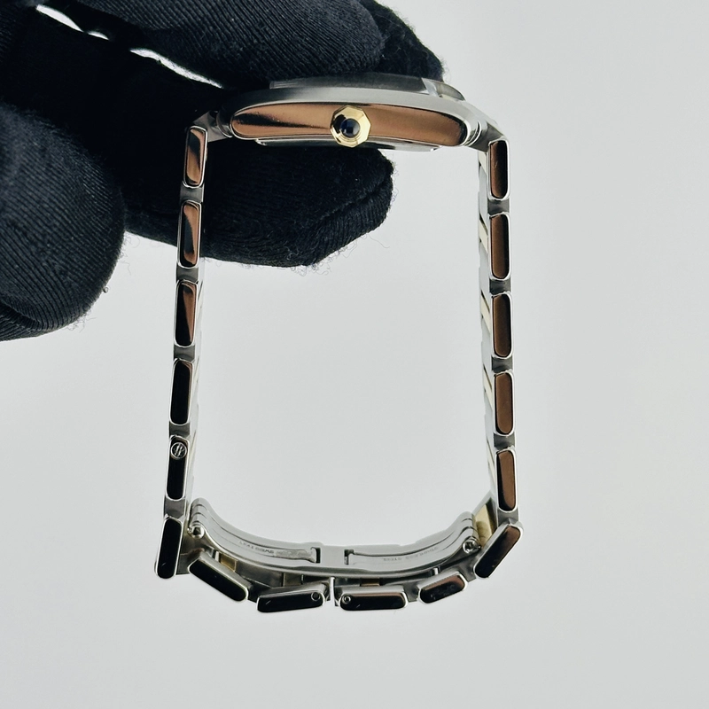 Cartier Tank Francaise Large Silver Roman Dial on 2 Tone Bracelet Ref. 2302 view 6