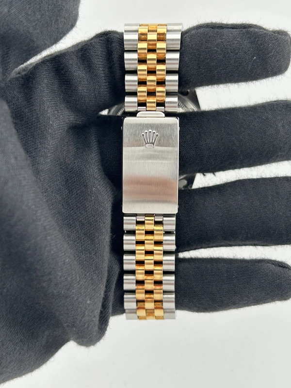 Rolex Datejust Champagne Stick Dial on D Link Jubilee Ref. 16233 Papers 1994 view 4