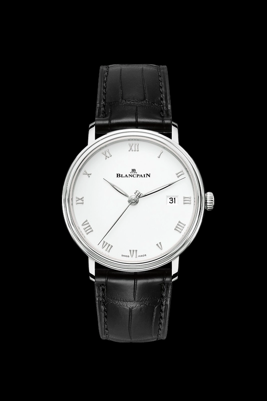 Blancpain Villeret Ultraplate White Dial on Leather Strap Ref. 6224-1127-55B Complete 2025