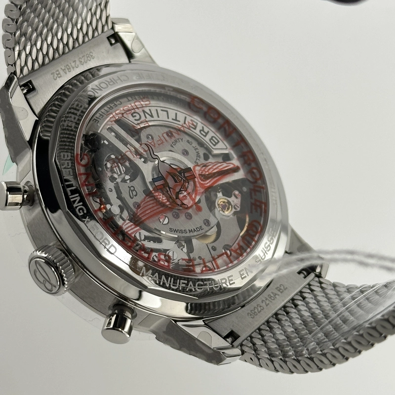 Breitling Top Time B01 B&P Green Dial on Mesh Metal Bracelet Ref. AB01762A1L1A1 Card 2025 view 3