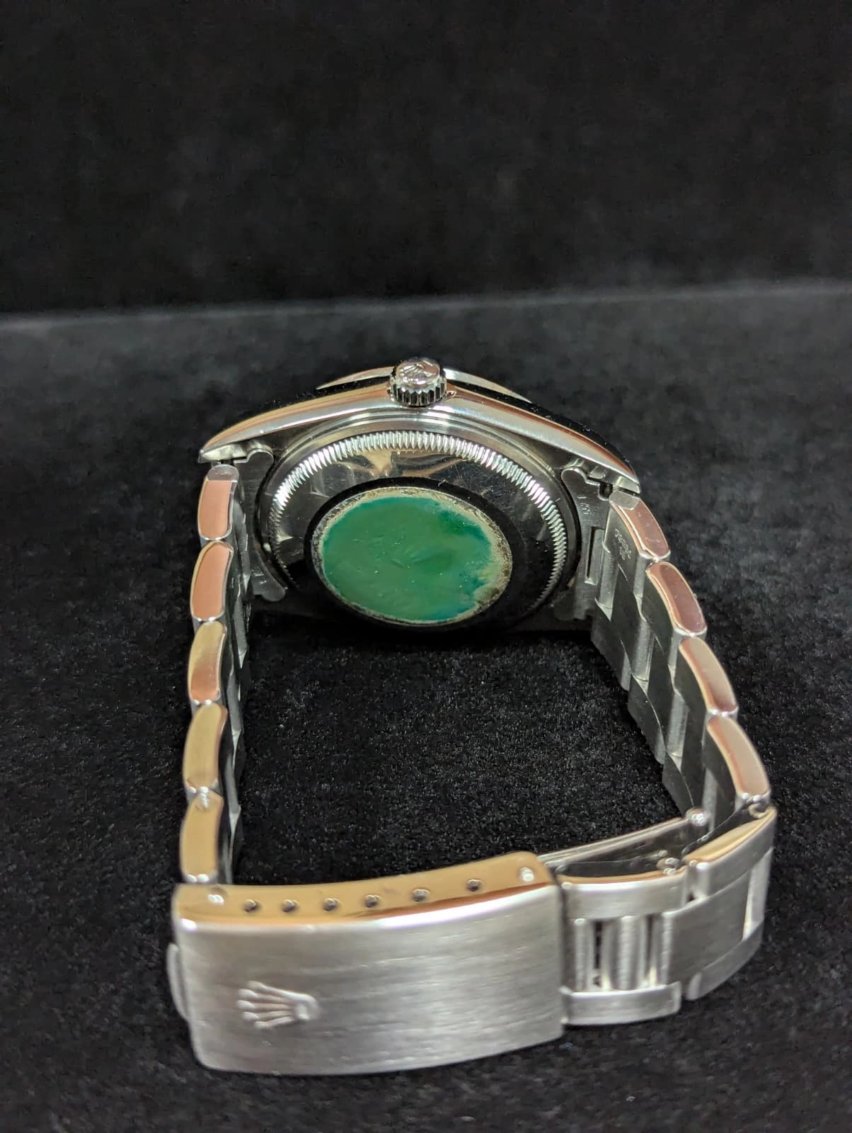 1996 Rolex Oyster Perpetual Date 15200 Blue Stick Dial SS Oyster No Papers 34mm — image 8