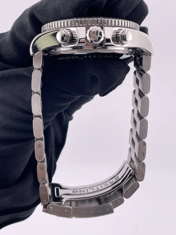Breitling Superocean Chronograph II Black Dial on Stainless Steel Bracelet Ref. A13341/A110B81PRS Complete 2015 view 7