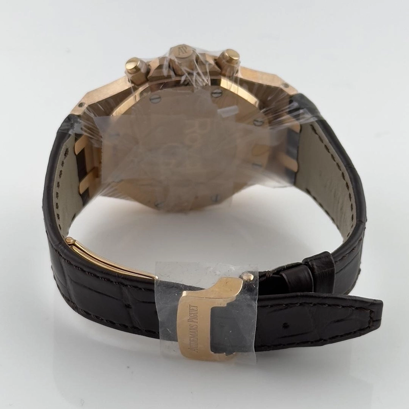 Audemars Piguet Royal Oak Chrono Brown Dial on Leather Ref. 26331OR.OO.D821CR.01 Card 2021 view 4