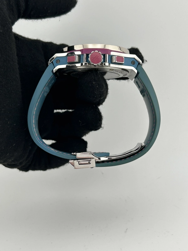 Hublot Big Bang Pop Art Amethyst Purple Dial on Pink & Blue Leather Band Ref. 341.SV.5199.LR.1905.PO view 6