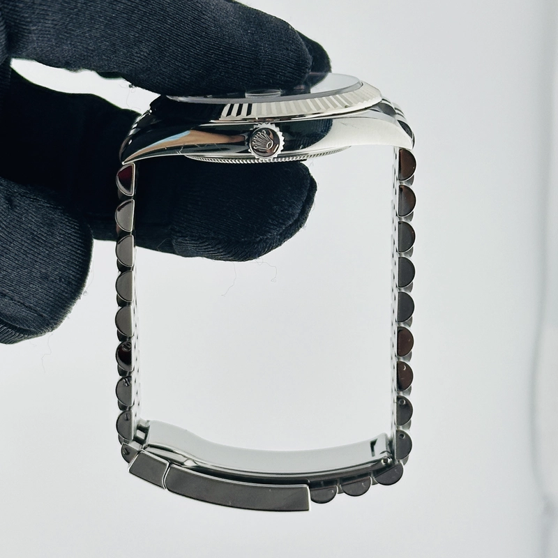 Rolex Datejust Dark Rhodium Diamond Dial on D Link Jubilee Bracelet Ref. 126334 Card 2019 view 6