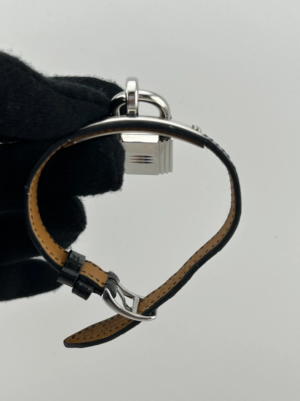 Hermes Kelly White Mop Dial on Leather Ref. KE1.232 view 6
