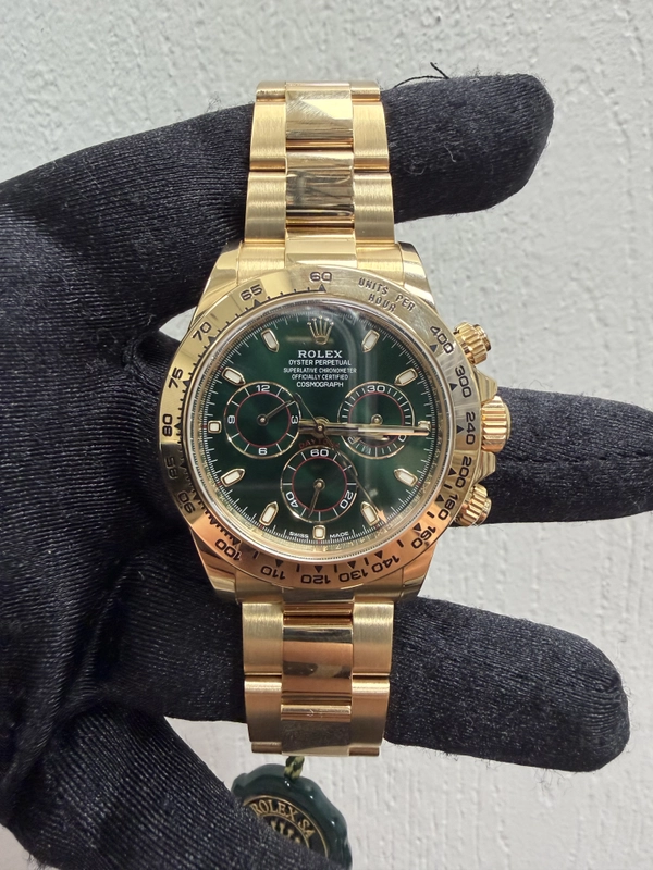 Rolex Daytona Green Stick Dial on Oyster Ref. 116508 Card 2018 view 2