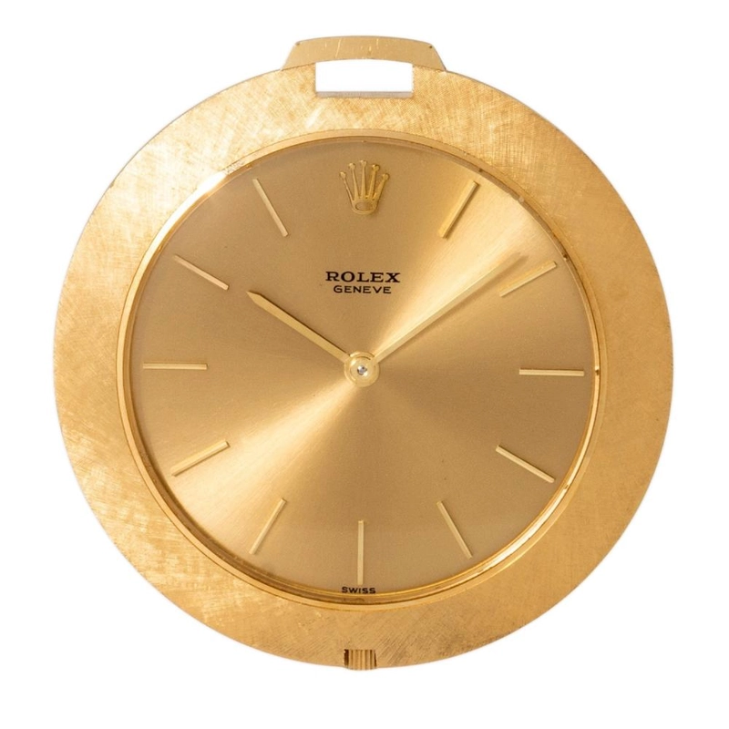 Rolex Cellini Pocket Watch Gold Dial Ref. 3608J 1966