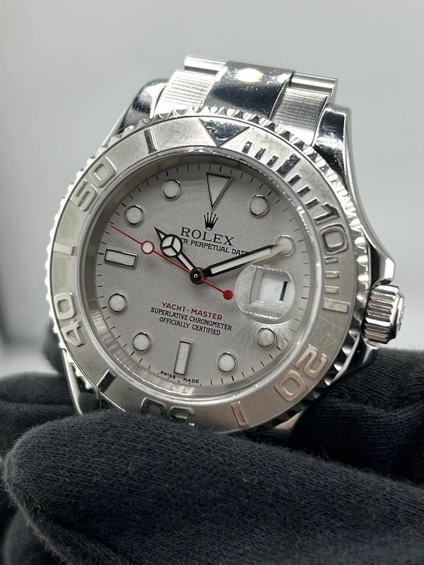 Rolex Yacht Master Silver Dial on Oyster Ref. 16622 Papers 2006 view 3