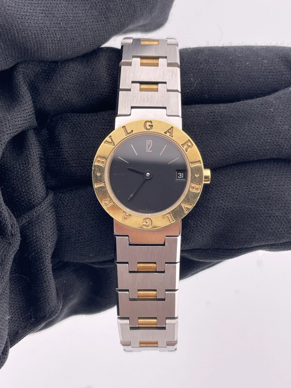 Bvlgari Bvlgari Black Dial on 2 Tone Yellow Gold / Stainless Steel Ref. BB23SG view 2