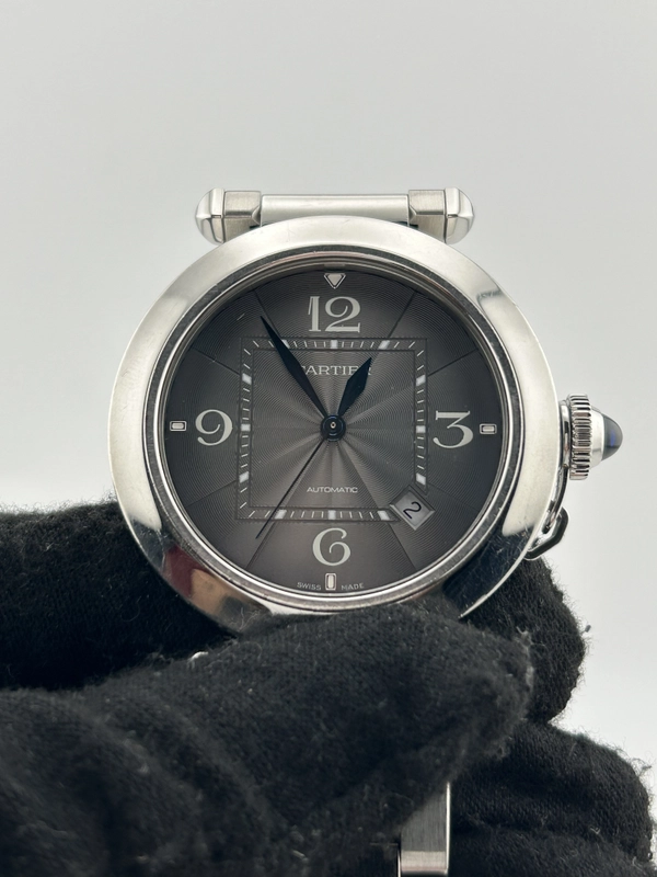 Cartier Pasha de Cartier 41 Anthracite Dial on Stainless Steel Bracelet Ref. WSPA0026 Complete 2022 view 3